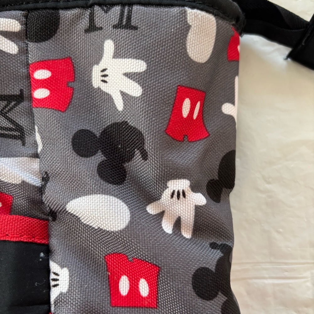 Disney Mickey Mouse Black and Red Tote Diaper Bag. Worn 1X - Picture 14 of 15